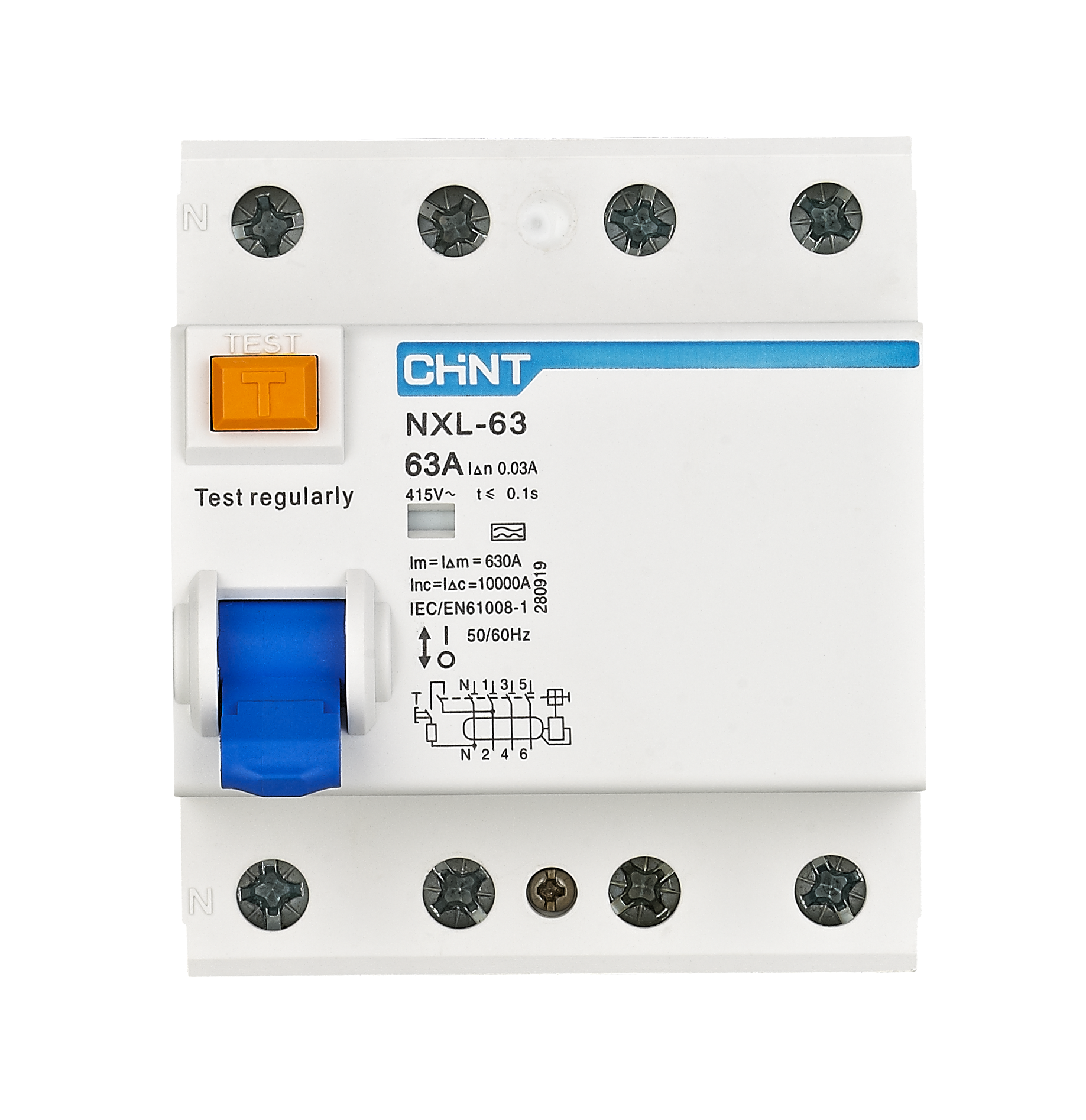 NXL-63 Residual Current Operated Circuit Breaker  without over-current protection (Magnetic)